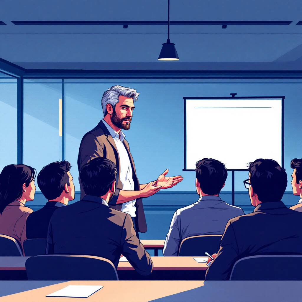 Trainer training other trainers Experienced trainer teaching advanced techniques